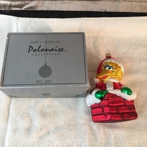 NOS Retired Big Bird Sesame Street Adler 90s Christmas Ornament Poland